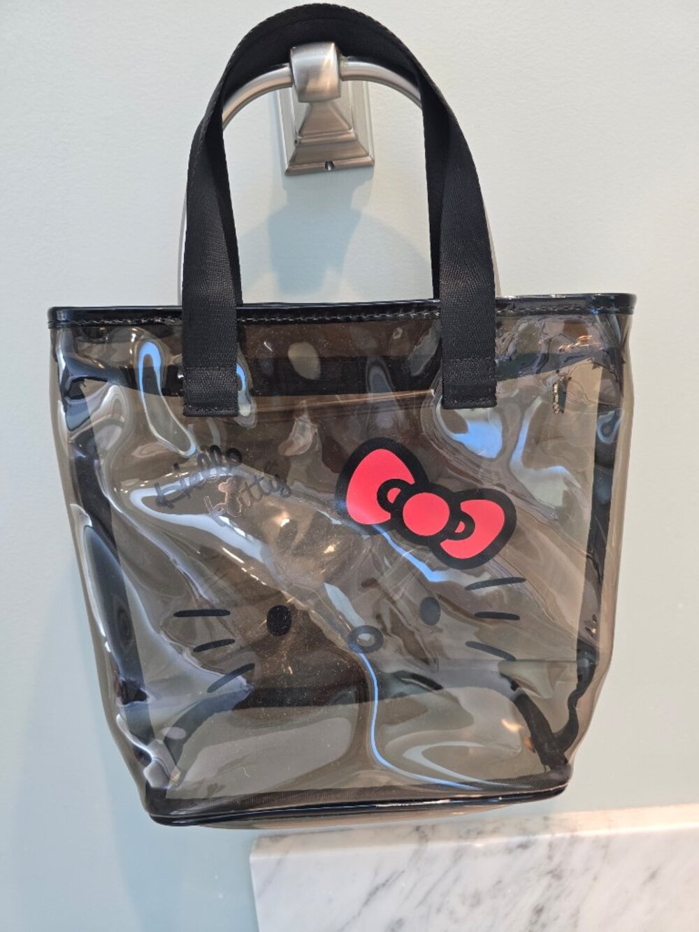 New without tag Sanrio Hello Kitty Plastic Zipped Tote